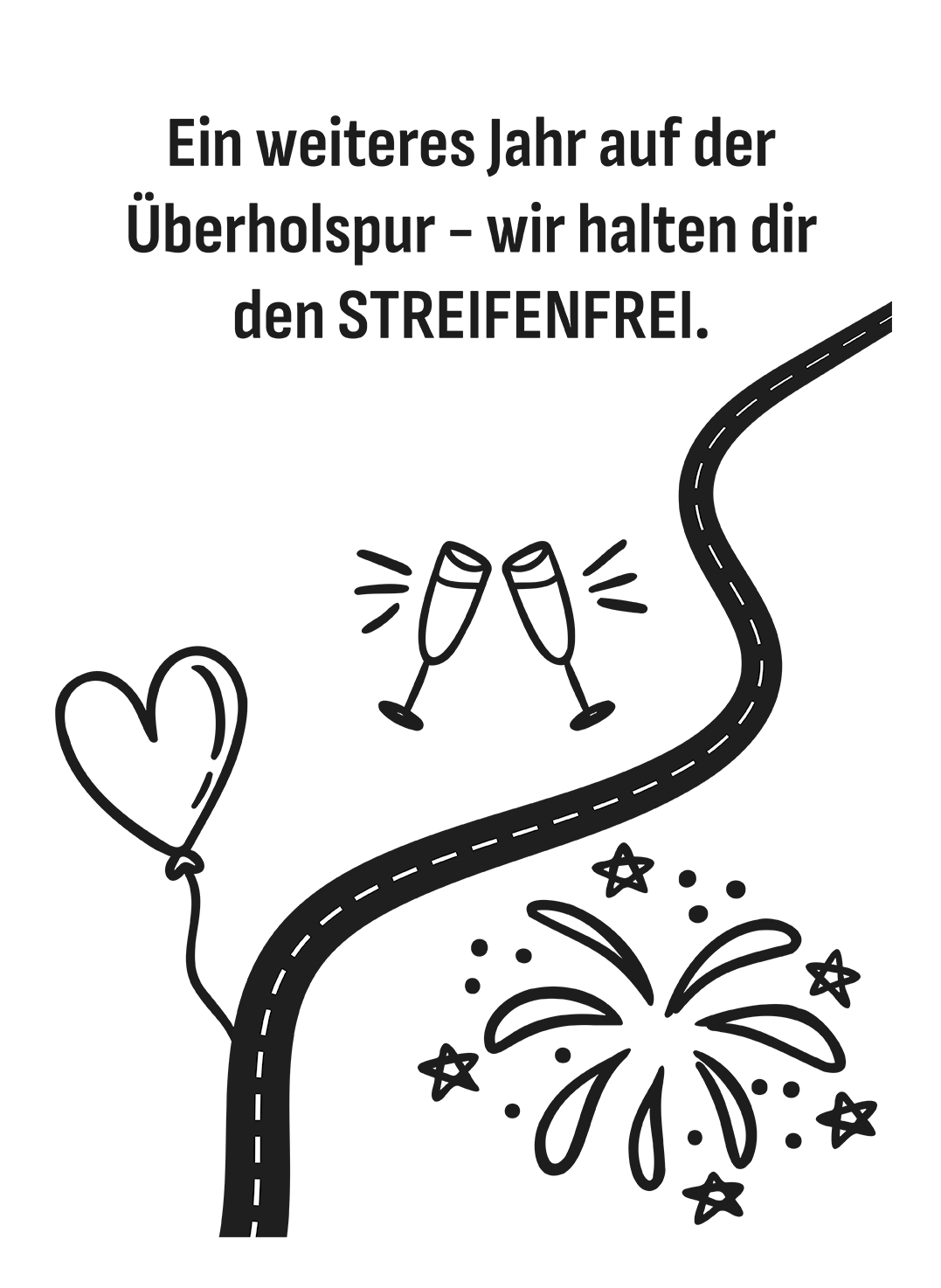 proWIN KRISTALL - Geburtstag Streifenfrei